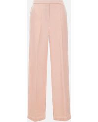 Theory - Teoria A Largo Tiro Sui Pantaloni Di Seta - Lyst