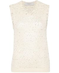 Golden Goose - Melyssa Sequin-Embellished Knitted Top - Lyst