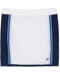 CASABLANCA - Mesh Skirt With Drawstring - Lyst