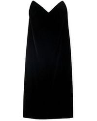 Loewe - Bustier Velvet Dress - Lyst