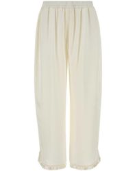 Stella McCartney - White Satin Pyjamas Pant - Lyst
