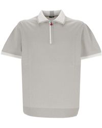 Kiton - UMK0571 V10 Man Bianco/Perla T -Shirt und Polo - Lyst