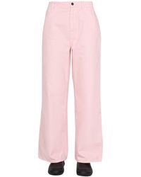 Raf Simons - High Waisted Wide Leg Pants - Lyst