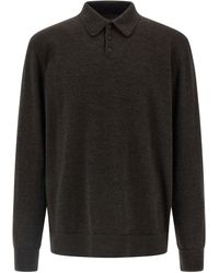 Maison Margiela - Suede Patch Polo Shirt - Lyst