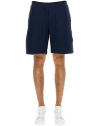McQueen - Bermuda Shorts With Selvedge Logo Band - Lyst