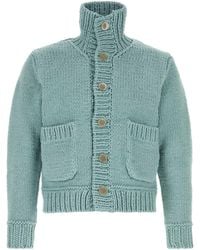 Junya Watanabe - Light-blue Cotton Blend Cardigan - Lyst