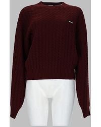 ROTATE BIRGER CHRISTENSEN - Cable Knit Sweater Wool-Cashmere Jumpers - Lyst