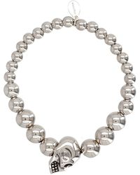 McQueen - Skull Bracelet - Lyst