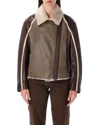 Emporio Armani - Manteaux marron - Lyst