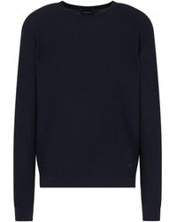 Emporio Armani - Wool Crewneck Jumper - Lyst