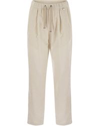 Herno - Bright Corduroy Resort Trousers - Lyst