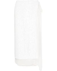 P.A.R.O.S.H. - Sequinned Wrap Midi Skirt - Lyst