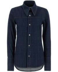 Ami Paris - Blue Denim Shirt - Lyst