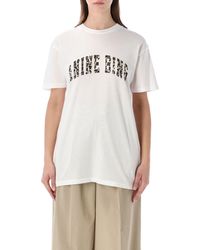 Anine Bing - T-shirts En Polo's Wit - Lyst