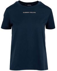 Max Mara - T Shirts En Polos Blauw - Lyst