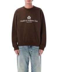 Sporty & Rich - H&W Crest Crewneck Sweatshirt - Lyst