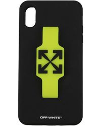Off-White c/o Virgil Abloh - Porta Iphone Iphone Xs Max Uomo Pvc Nero - Lyst