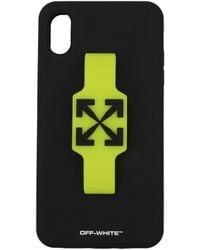 Off-White c/o Virgil Abloh - Porta Iphone Iphone Xs Max Uomo Pvc Nero - Lyst
