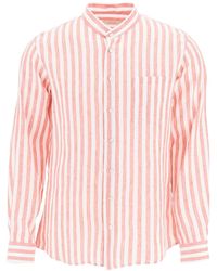 Agnona - Striped Linen Shirt - Lyst