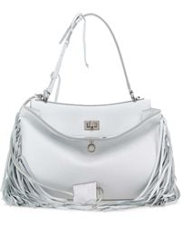 Balenciaga - Chalk Leather Small Rodeo Handbag - Lyst