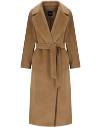 Weekend by Maxmara - Tempera Camel Belted Coat - Lyst