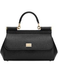 Dolce & Gabbana - Sac À Main Sicily Médium En Cuir - Lyst