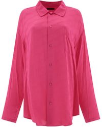 Balenciaga - Shirt With Jacquard Logo - Lyst