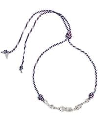 forte_forte - Crystal Braided Necklace - Lyst