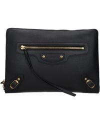 Balenciaga - Pochette Neo Classic Donna Pelle Nero - Lyst