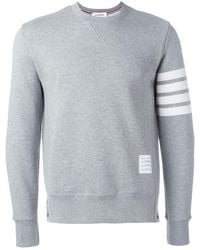 Thom Browne - GRAU BAUMWOLLE SWEATSHIRT - Lyst