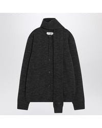 MM6 by Maison Martin Margiela - Wool-Blend Cardigan With Scarf - Lyst