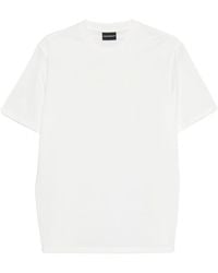 Emporio Armani - Logo Cotton T-Shirt - Lyst
