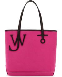 JW Anderson - Fuchsia Canvas Small Anchor Bucket Bag - Lyst