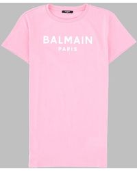 Balmain - Vestito Maniche Corte - Lyst