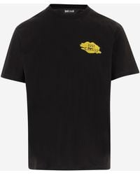 Just Cavalli - Printed Cotton T Shirt - Lyst