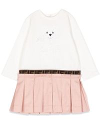 Fendi - M/L Vestido plisado de falda - Lyst