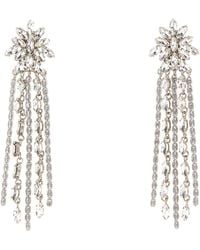 Alessandra Rich - Crystal Earring With Fringes - Lyst