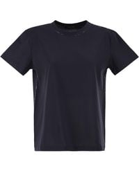 Fabiana Filippi - Jersey T Shirt With Luminous Thread - Lyst