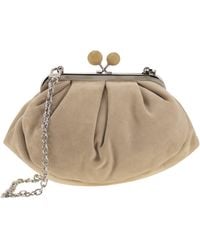 Weekend by Maxmara - Valois Pasticcino Tas Klein In Suede - Lyst