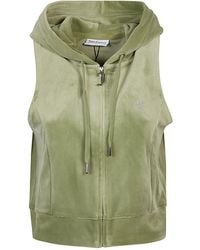 Juicy Couture - Gilly Logo Velour Gilet - Lyst