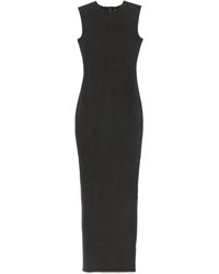 Entire studios - Studios entiers sans manches maxi en coton maxi noir lavé noir - Lyst