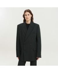 1989 STUDIO - Dark Double Breasted Blazer - Lyst