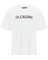 Dolce & Gabbana - Crewneck T -Shirt mit Logo - Lyst