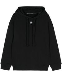 Marine Serre - Moon Cotton Hoodie - Lyst