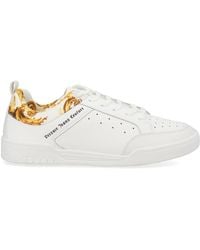 Versace Jeans Couture - Leather Low-Top Sneakers - Lyst