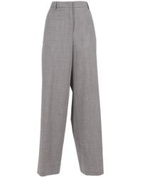 Fabiana Filippi - Wide-Leg Ankle-Length Trousers - Lyst