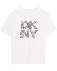 DKNY - T-Shirt Con Stampa - Lyst