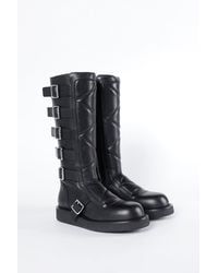 Ann Demeulemeester - Ditte Rounded Boots With Belts - Lyst
