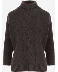 Bruno Manetti - Cable-Knit Sweater Virgin Wool - Lyst