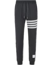 Thom Browne - Pantalones de algodón gris 'Colorblock 4 Bar' - Lyst